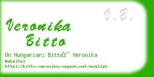 veronika bitto business card